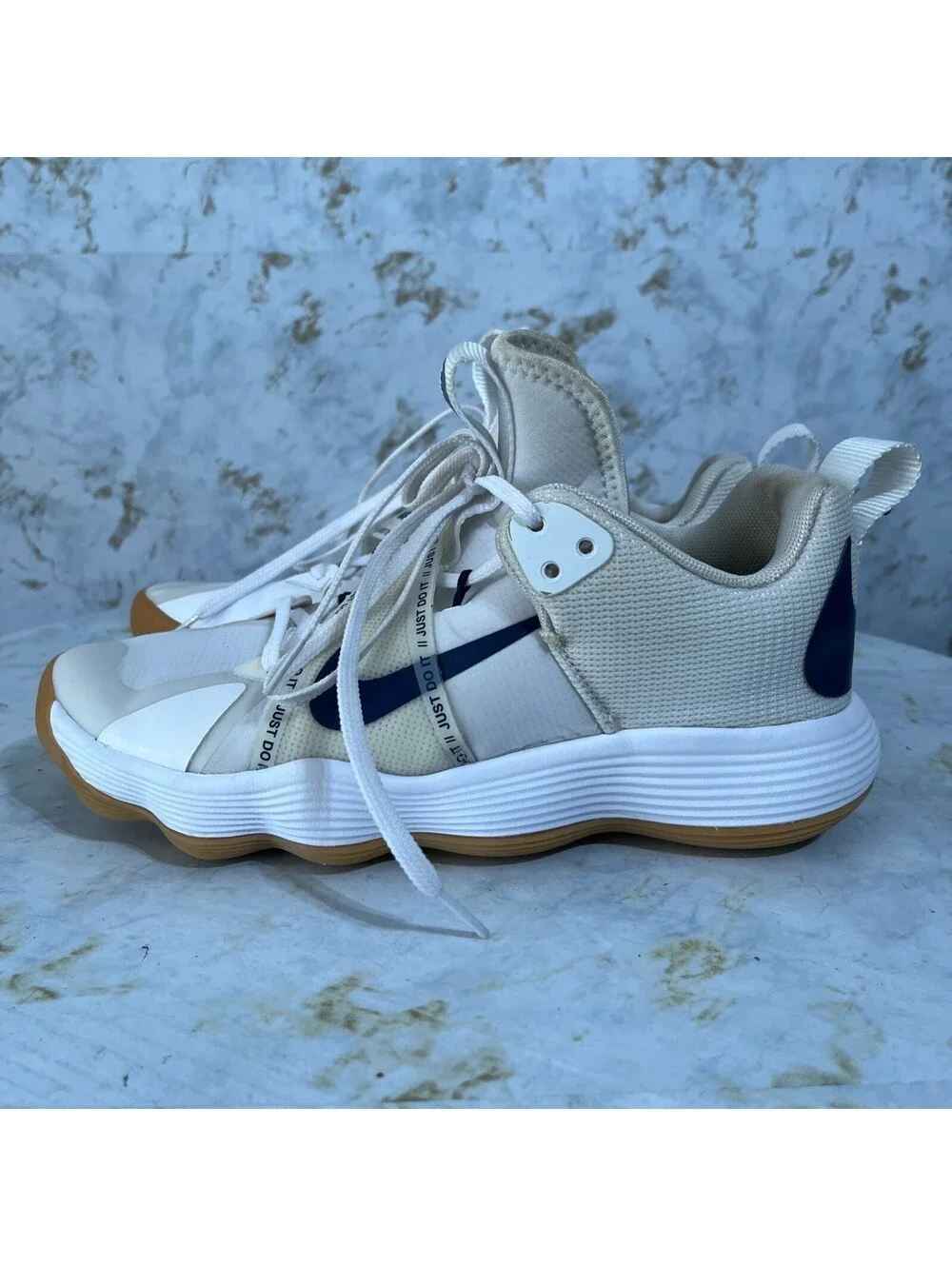 Nike React HyperSet Womens Size 10 Volleyball Shoes White Black Athletic Sneaker
